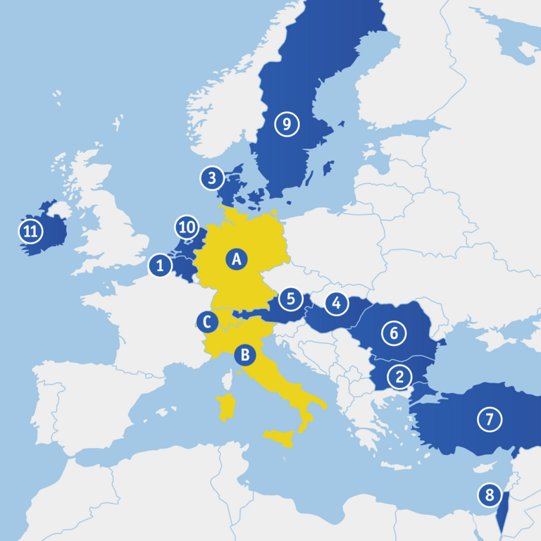 tekom Europe Landkarte
